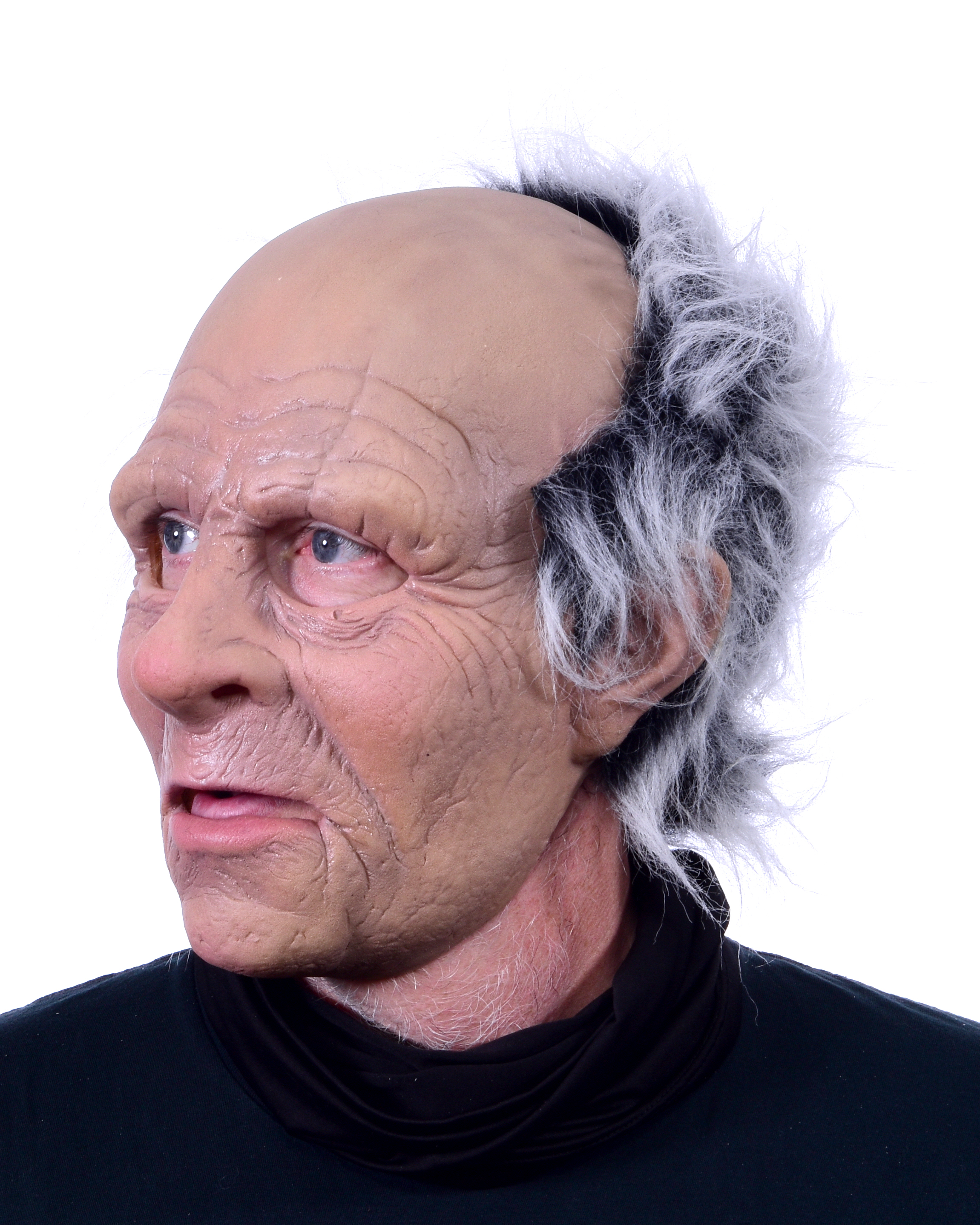 Gummi Masken "Viktor"  Alter Mann mit grauen Haaren Plüsch