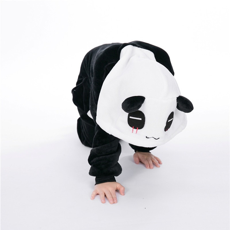 Panda Bär Overall mit Kapuze Größe 104