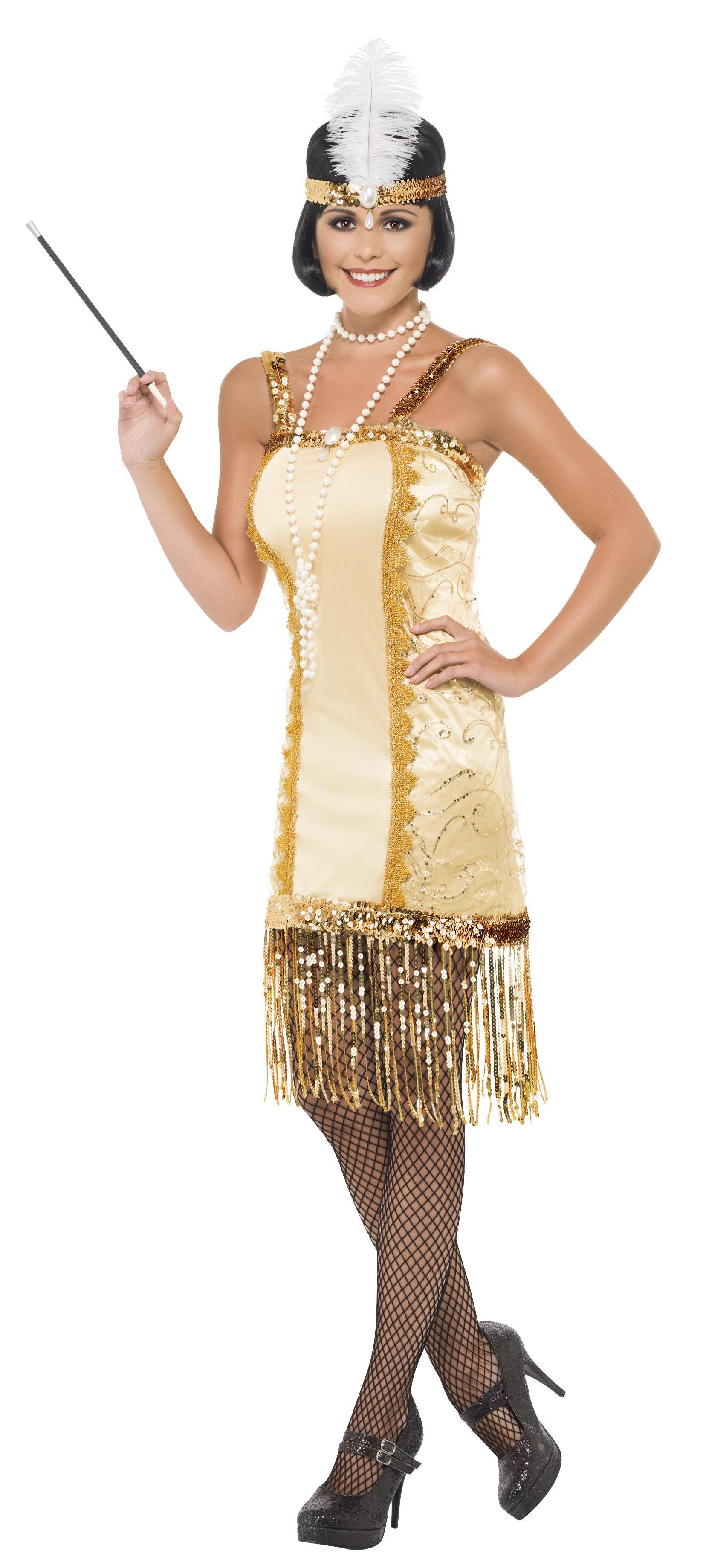 Charleston Kleid Gold  SMALL