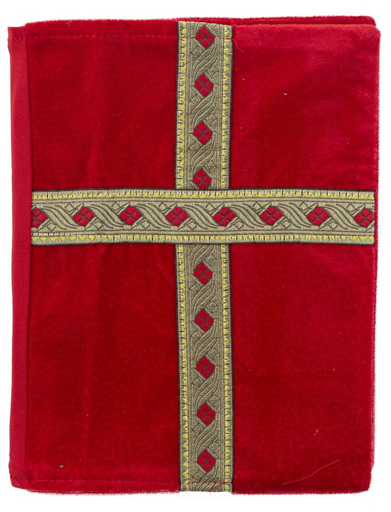 Nikolaus Buch Hülle aus Stoff