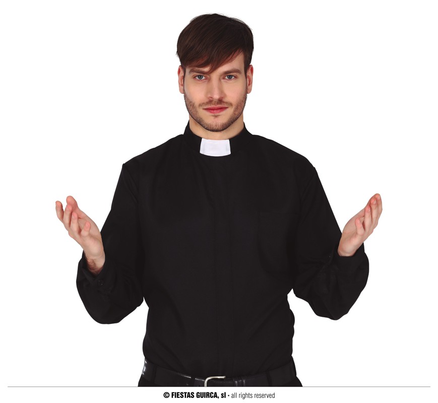 Priester Oberteil  LARGE  mit Kragen