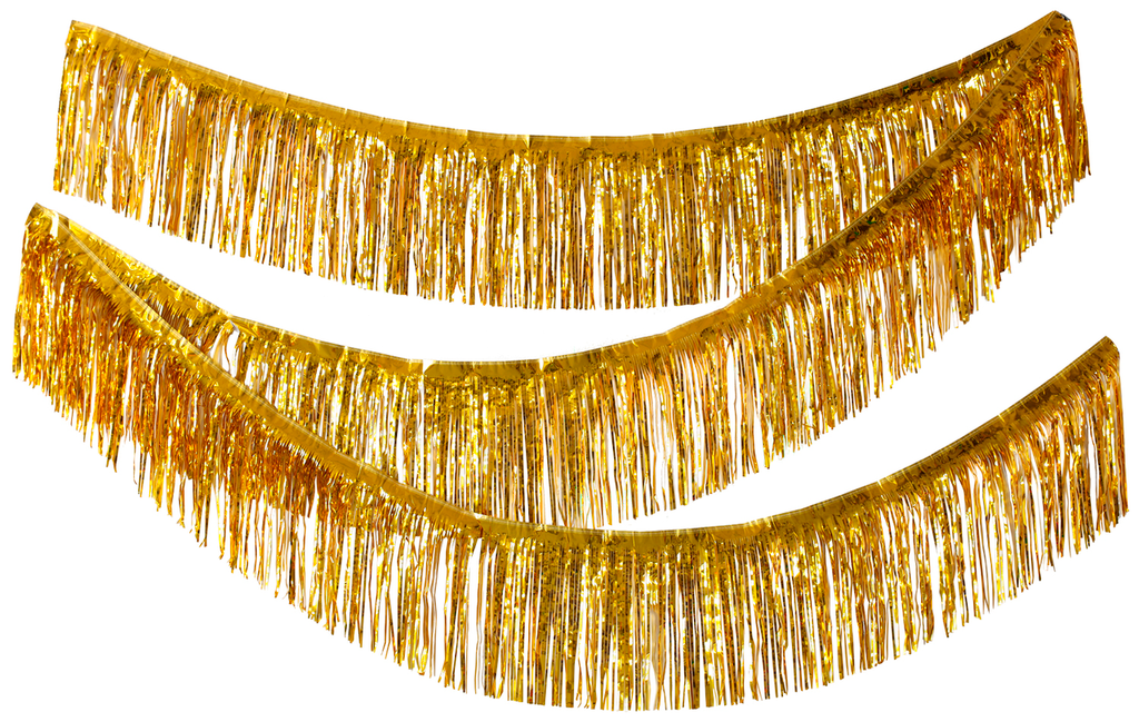 Fransengirlande Goldfolie 600cm x 37cm