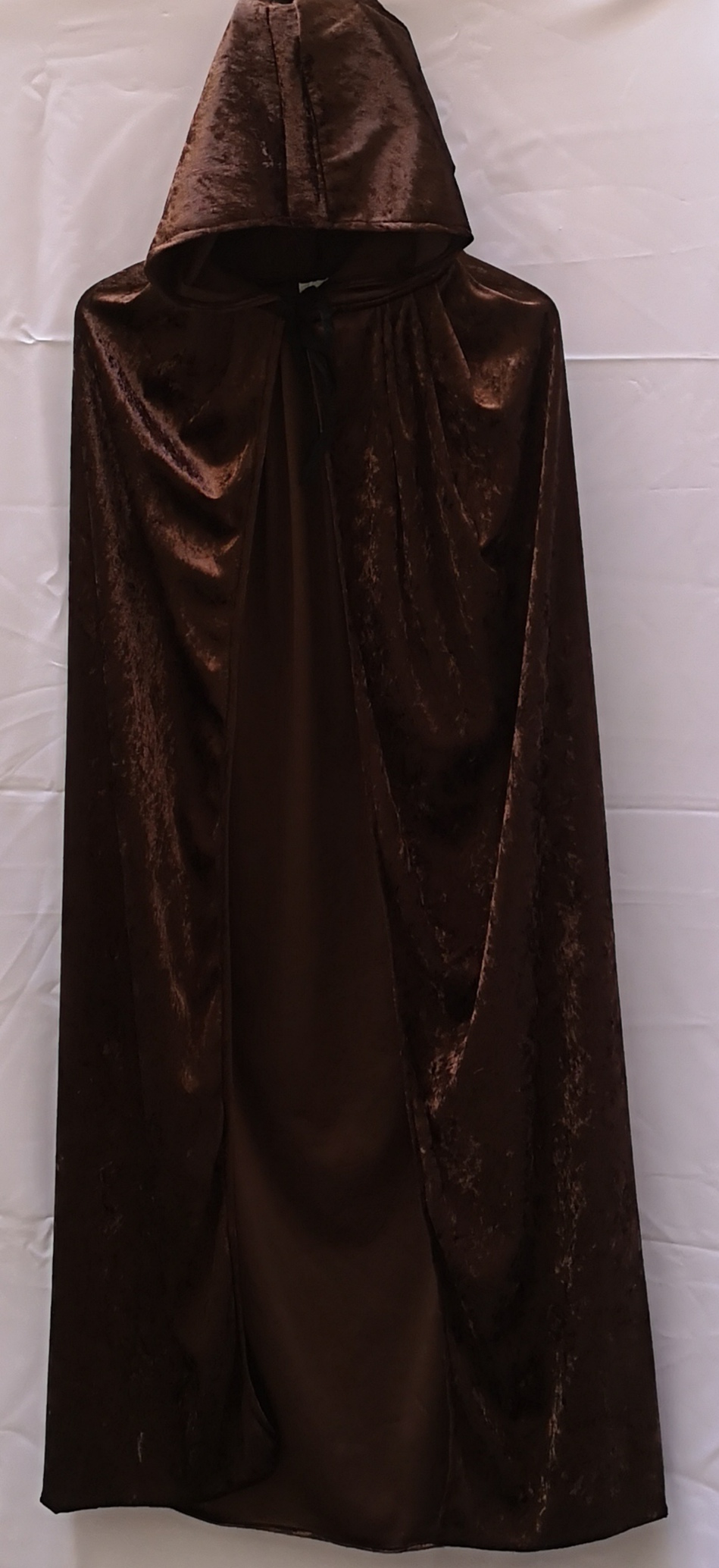 Velour Umhang   braun   MEDIUM  120cm