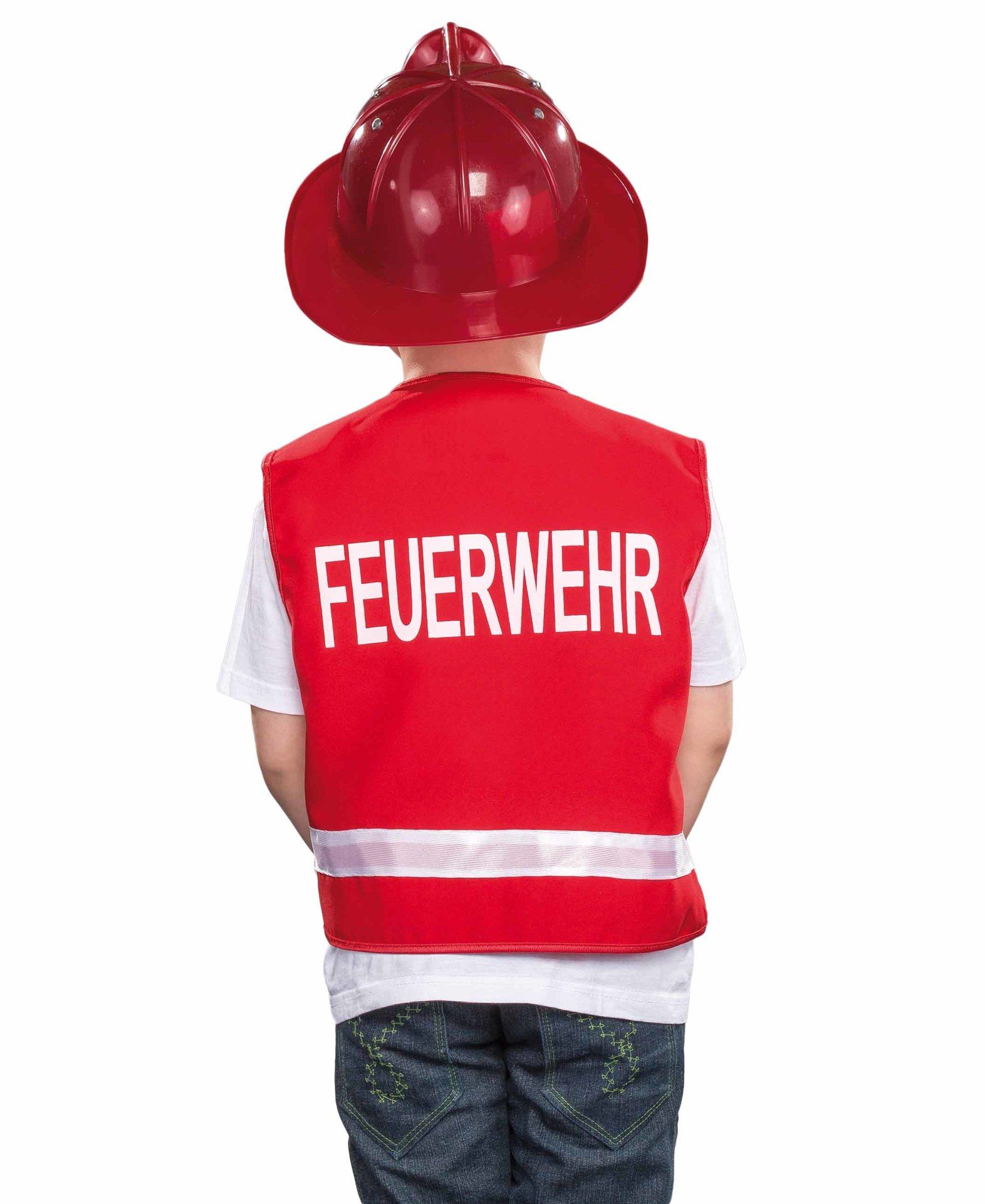 Feuerwehr Weste rot Größe 128