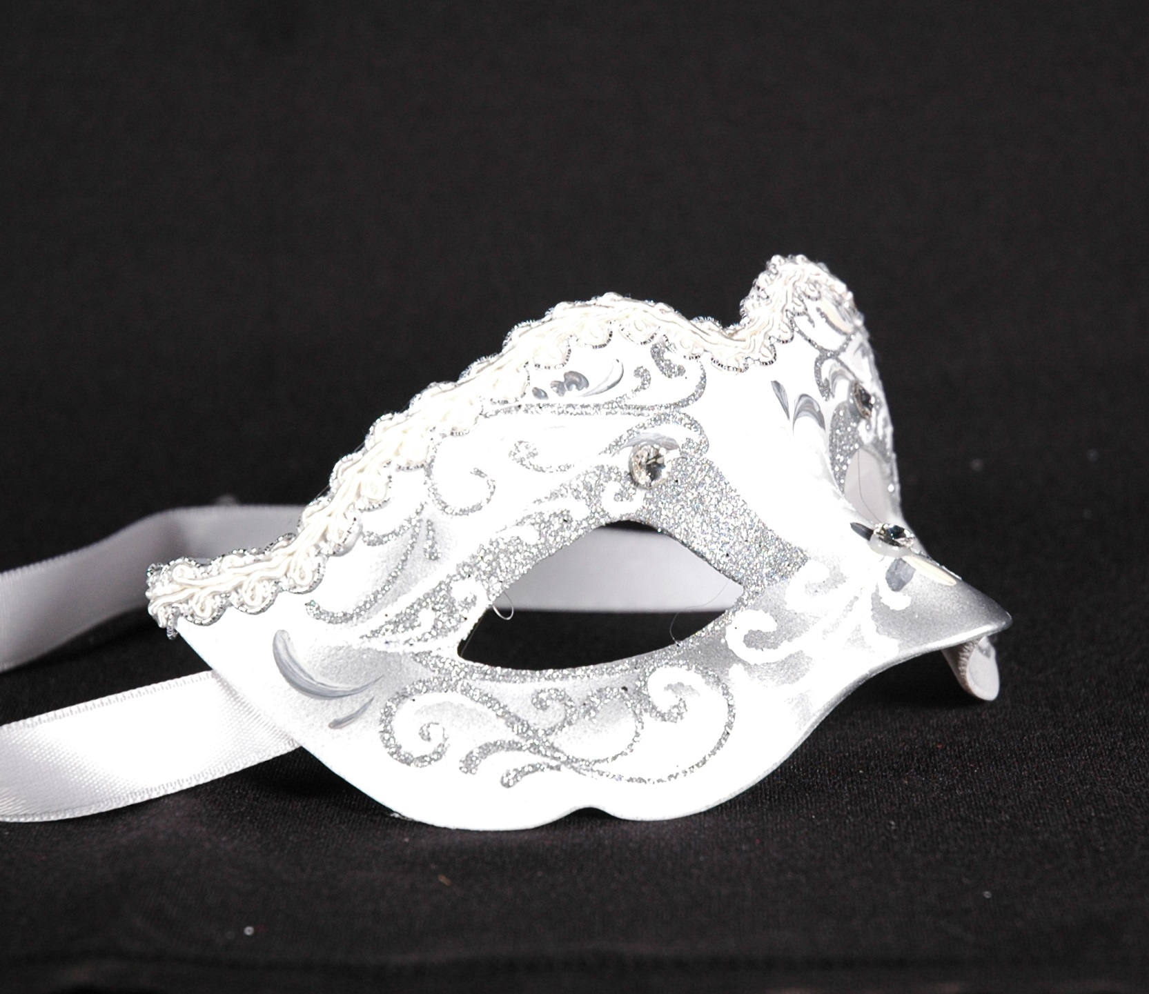 Venezianische Maske Columbine "Baby-Ice"