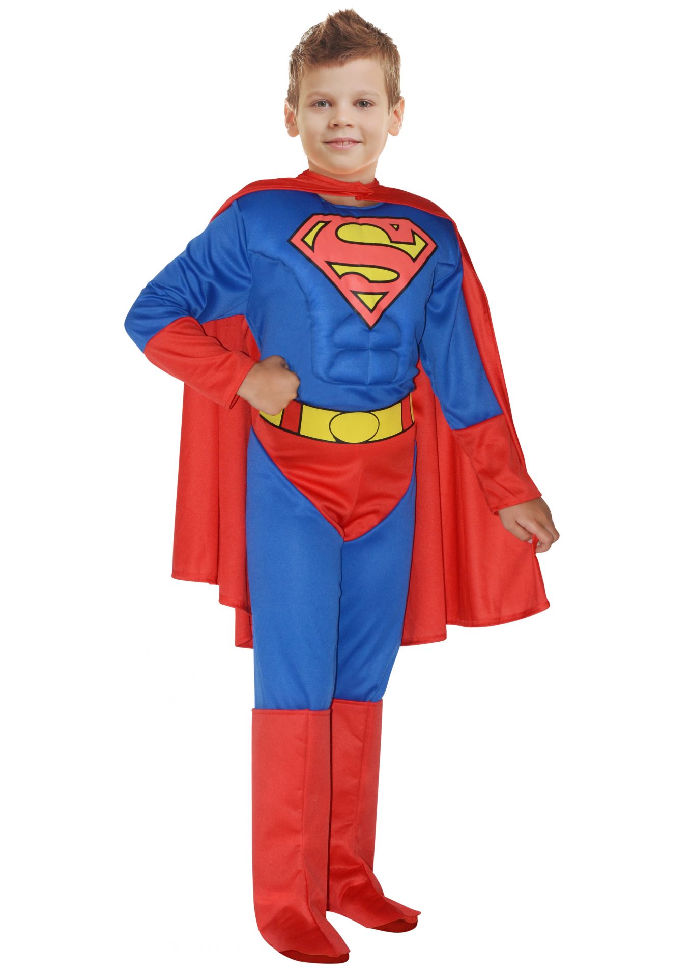 Superman Kostüm 5-7 Jahre mit Muskel
