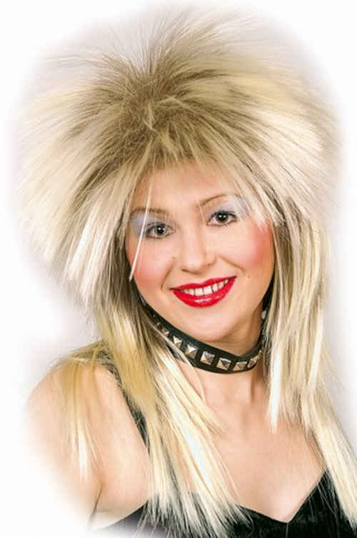 Hardrock Perücke braun-melliert