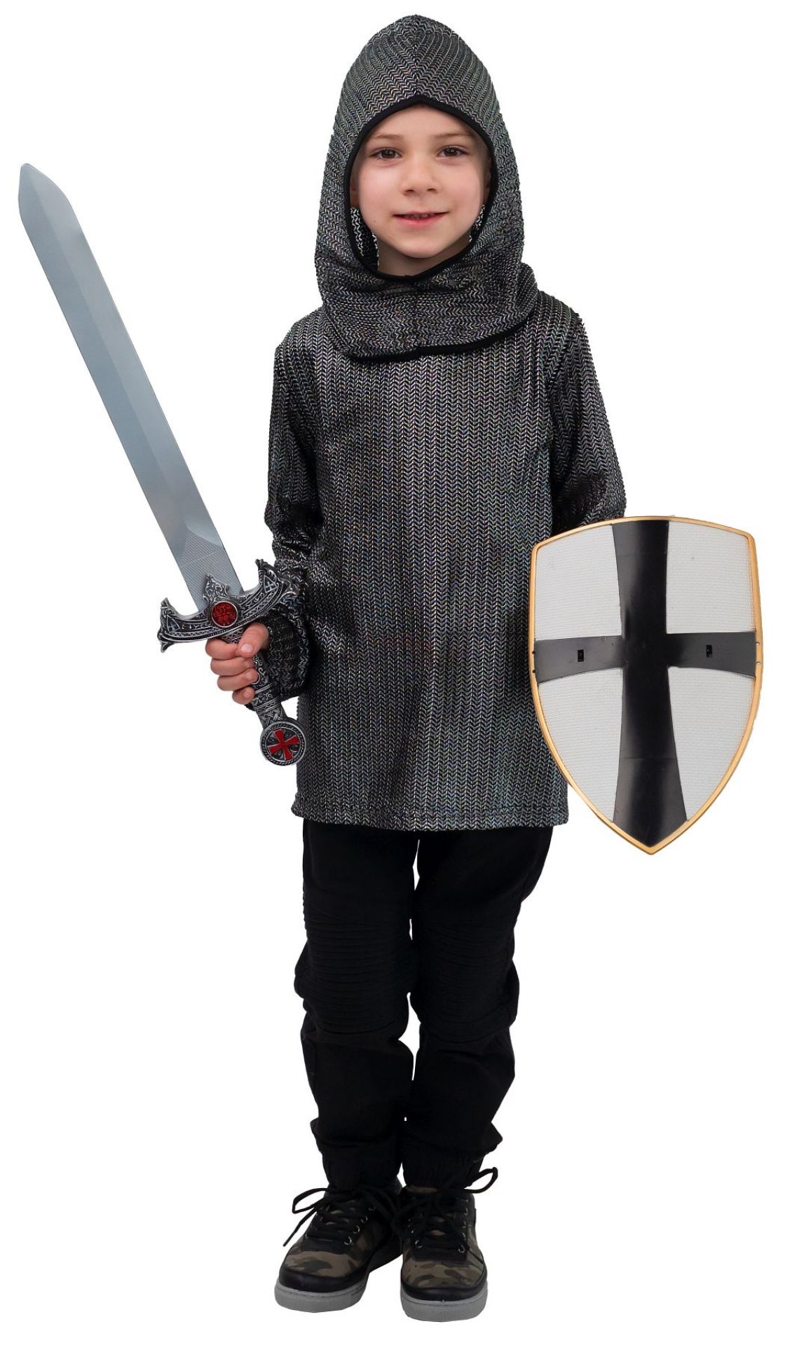 Ritter Kettenhemd Set silber Gr. 140