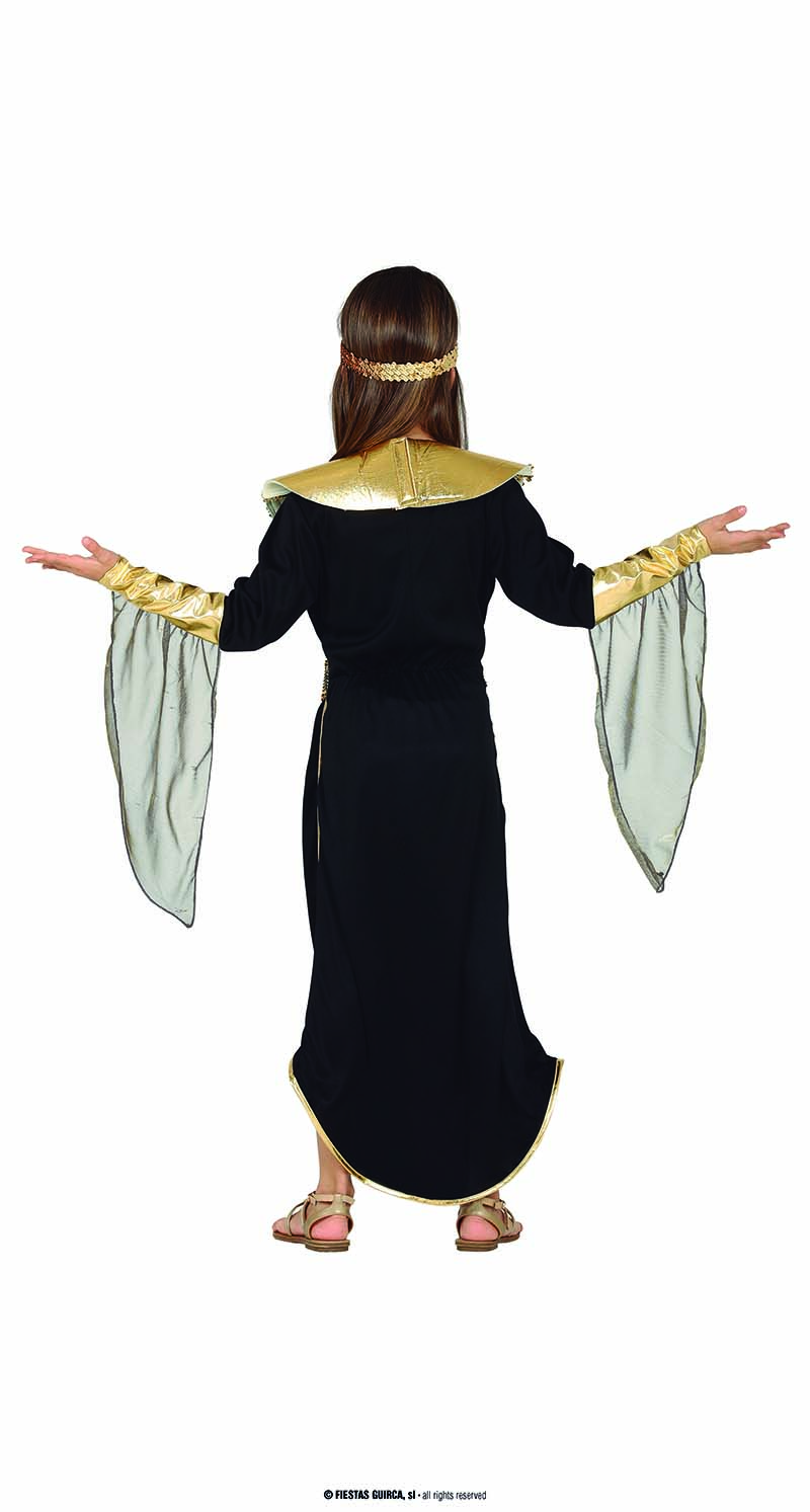 Kleopatra Kleid schwarz-gold 10-12 Jahre