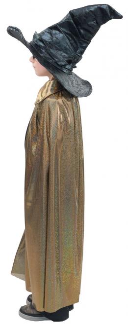 Umhang mit Kragen gold  128/140