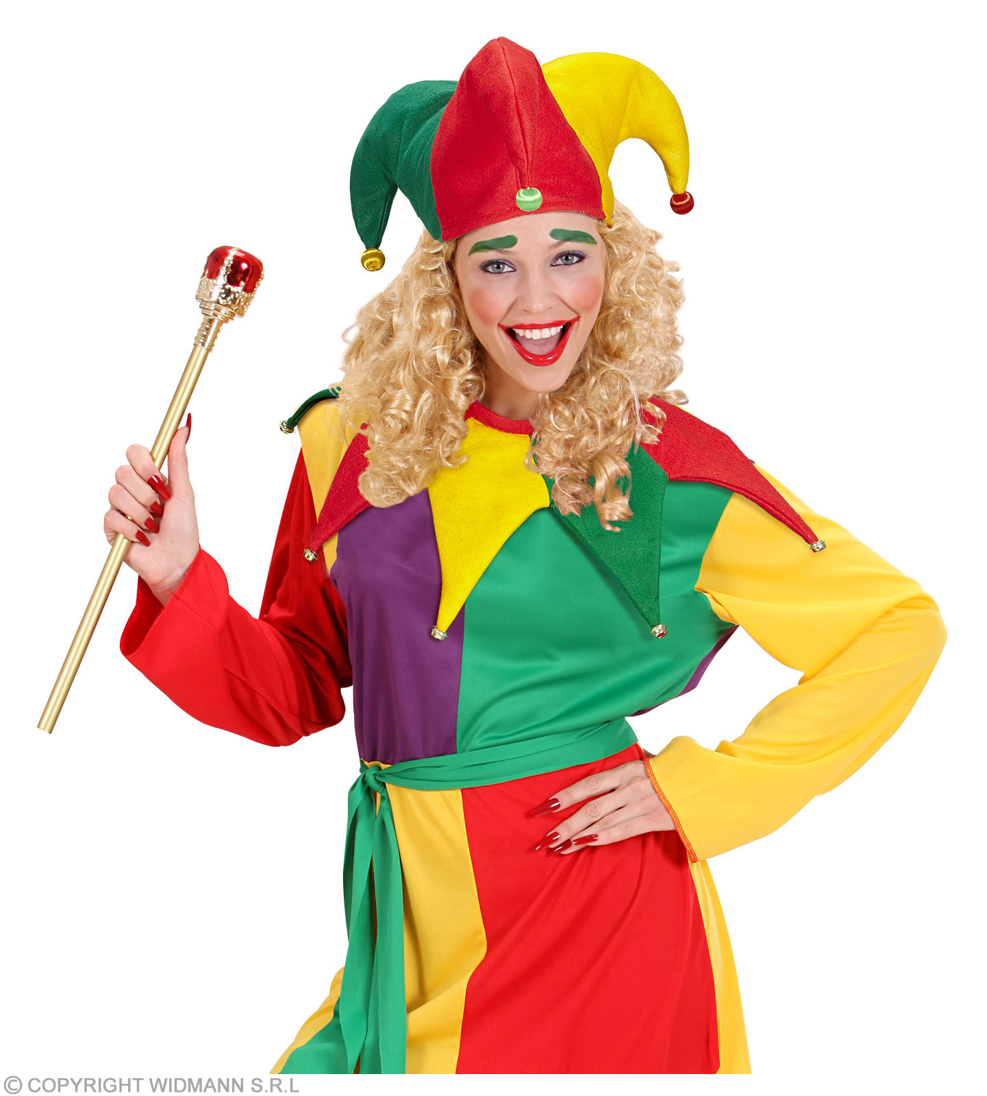 Hofnarren Set Mütze und Kragen