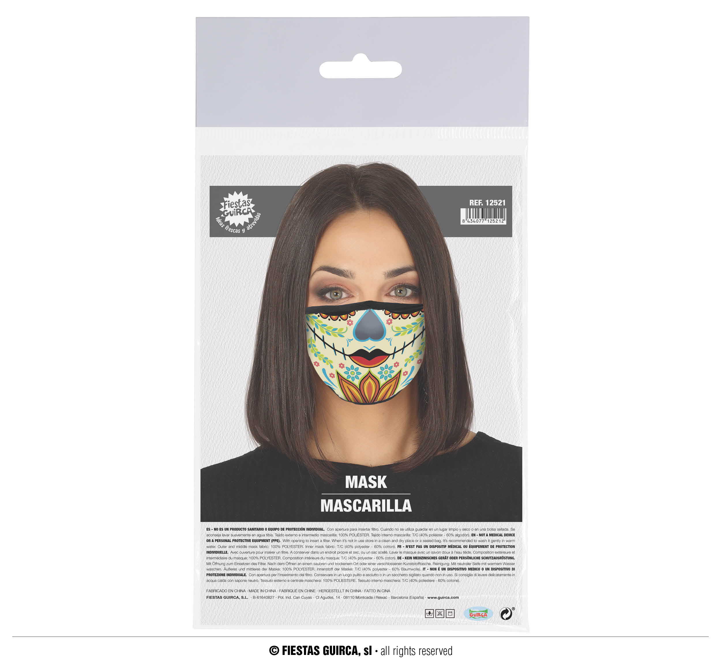 Mund Nasen Schutz TAG DER TOTEN Motiv