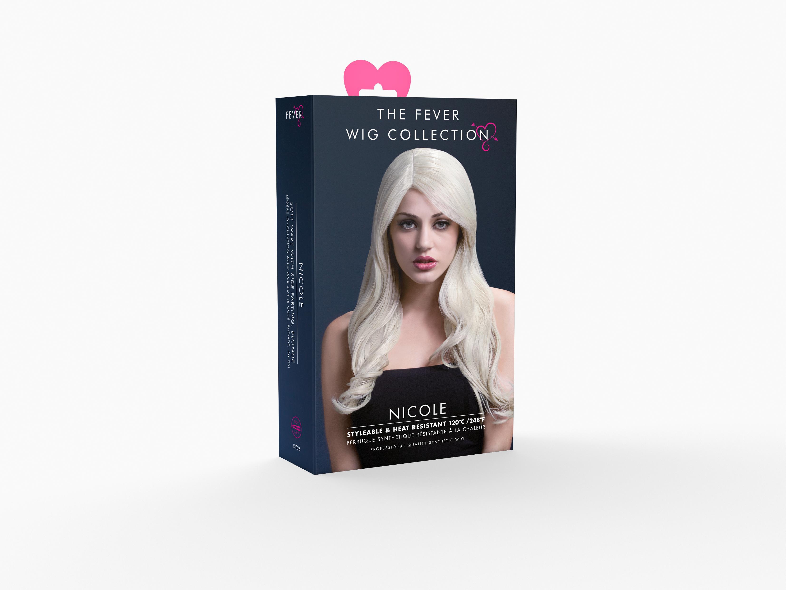 Nicole Langhaar Perücke blond Premium Qualität