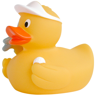 Golfer Badeente 8cm
