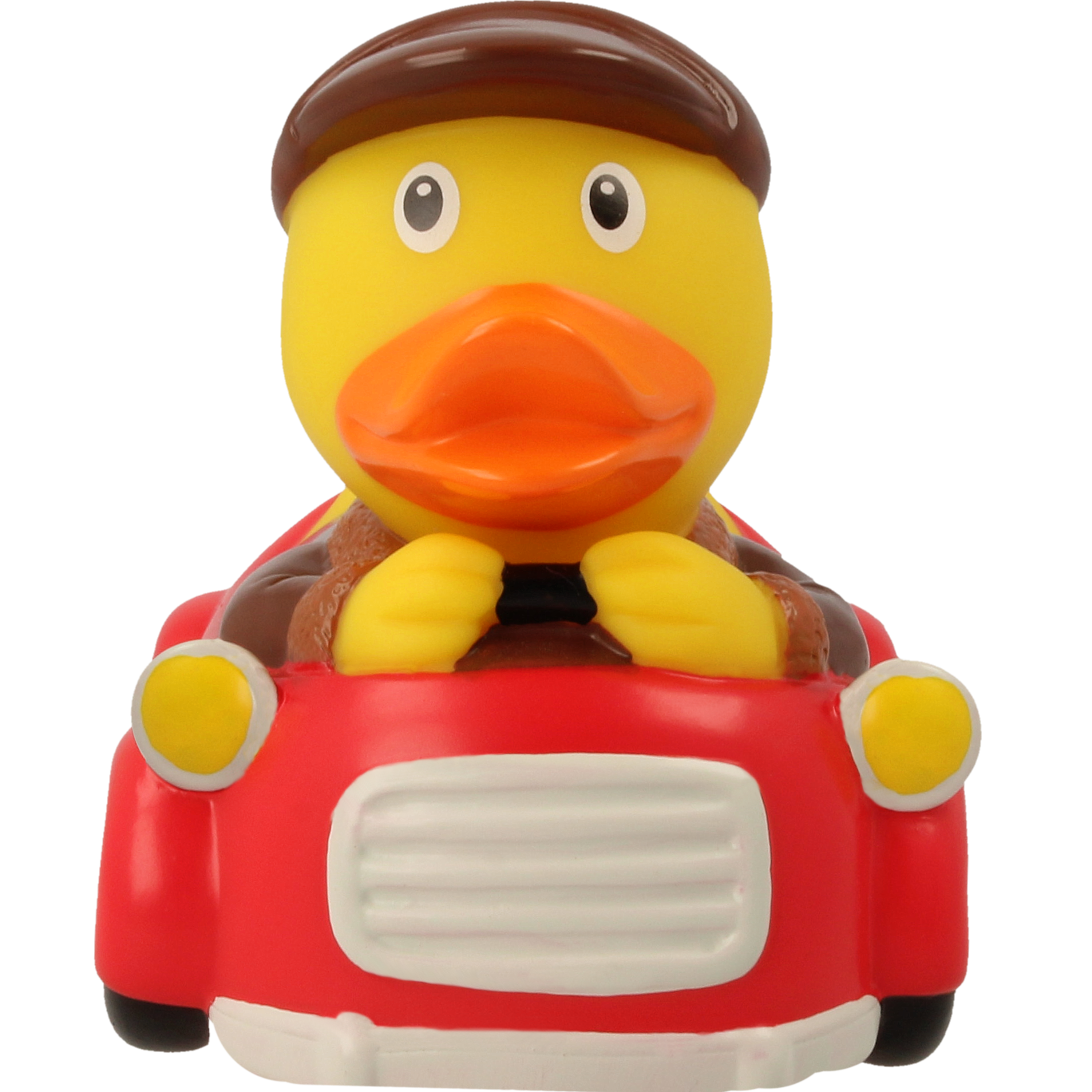 Rote Autofahrer Badeente  ca. 8,5cm