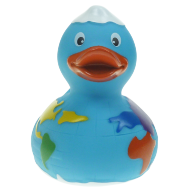Badeente Globus  8cm