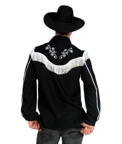 Schwarzes Western Hemd Gr. 50