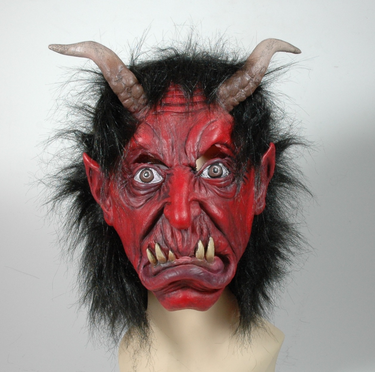 Krampus Maske für Kinder aus Gummi