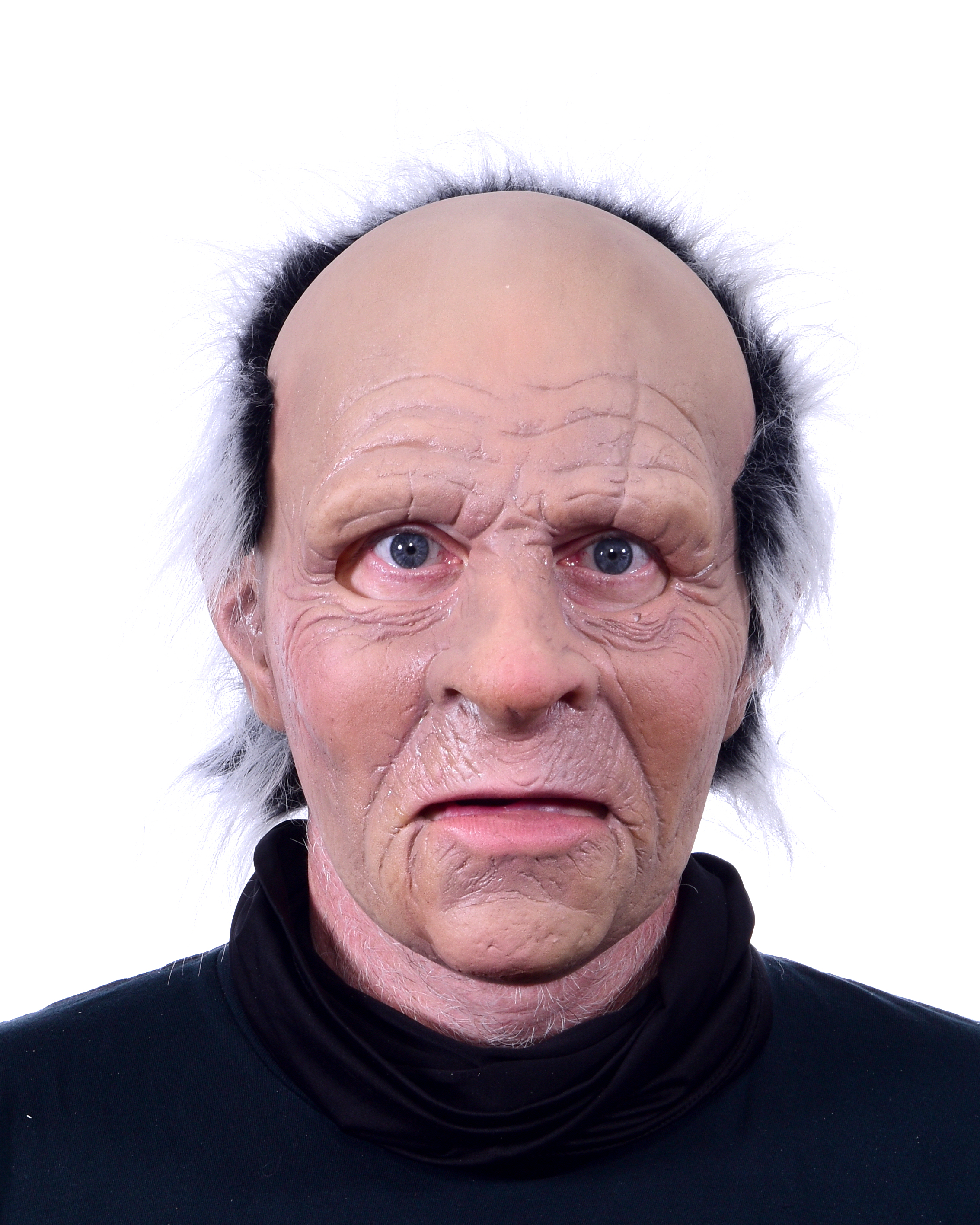 Gummi Masken "Viktor"  Alter Mann mit grauen Haaren Plüsch