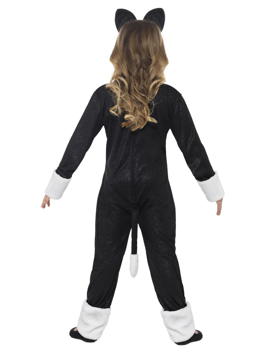 Katze Overall schwarz-weiß LARGE  *)