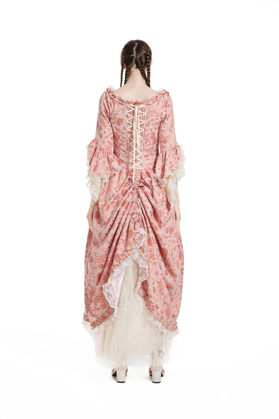 Barock Kleid 2teilig orange  XL  42/44