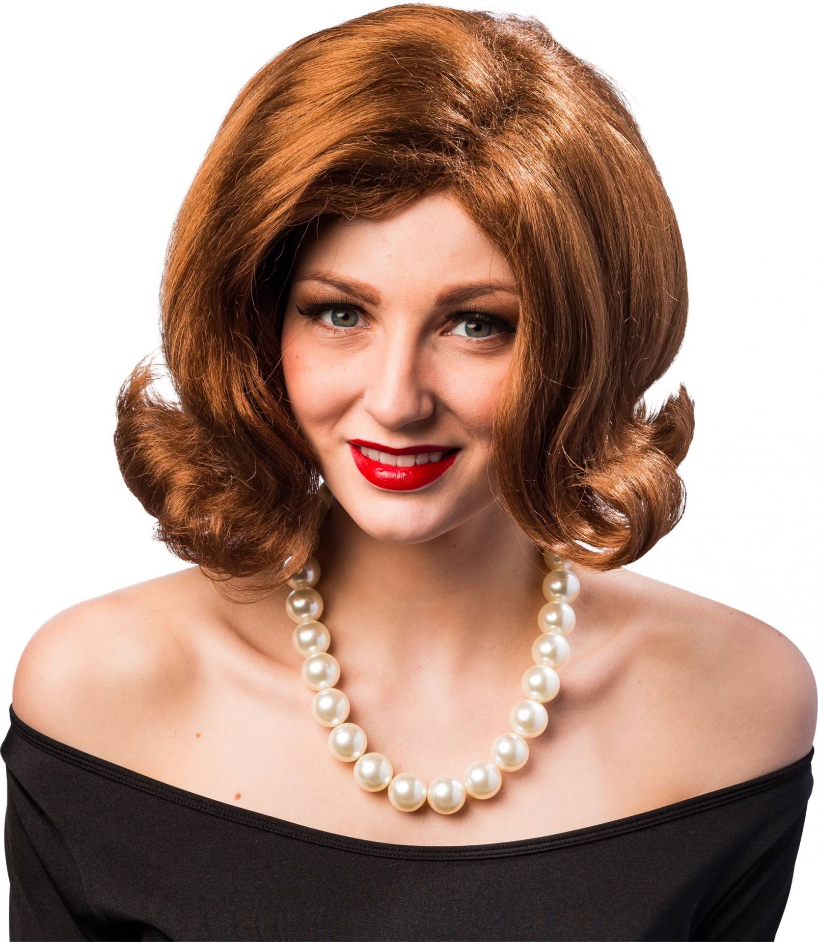 Brauner 50er Bobperücke