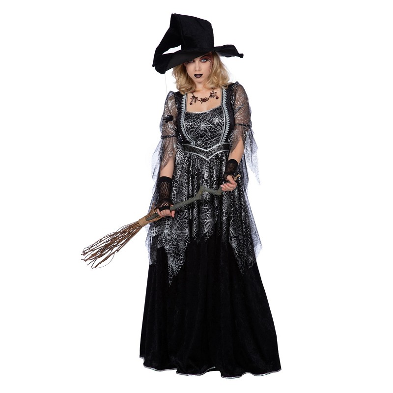Spider Witch Kleid  Gr.46 silber-schwarz