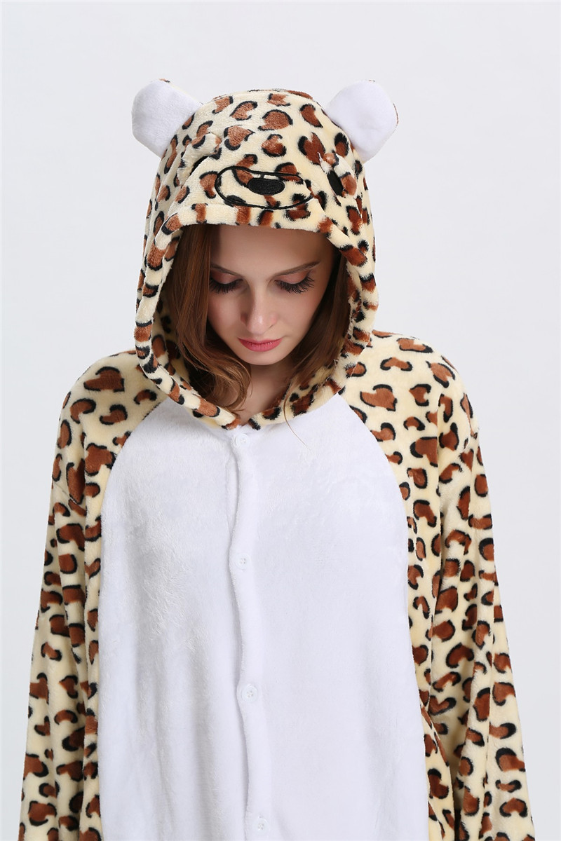 Leopard Kostüm S  Overall (M) für Erwachsene