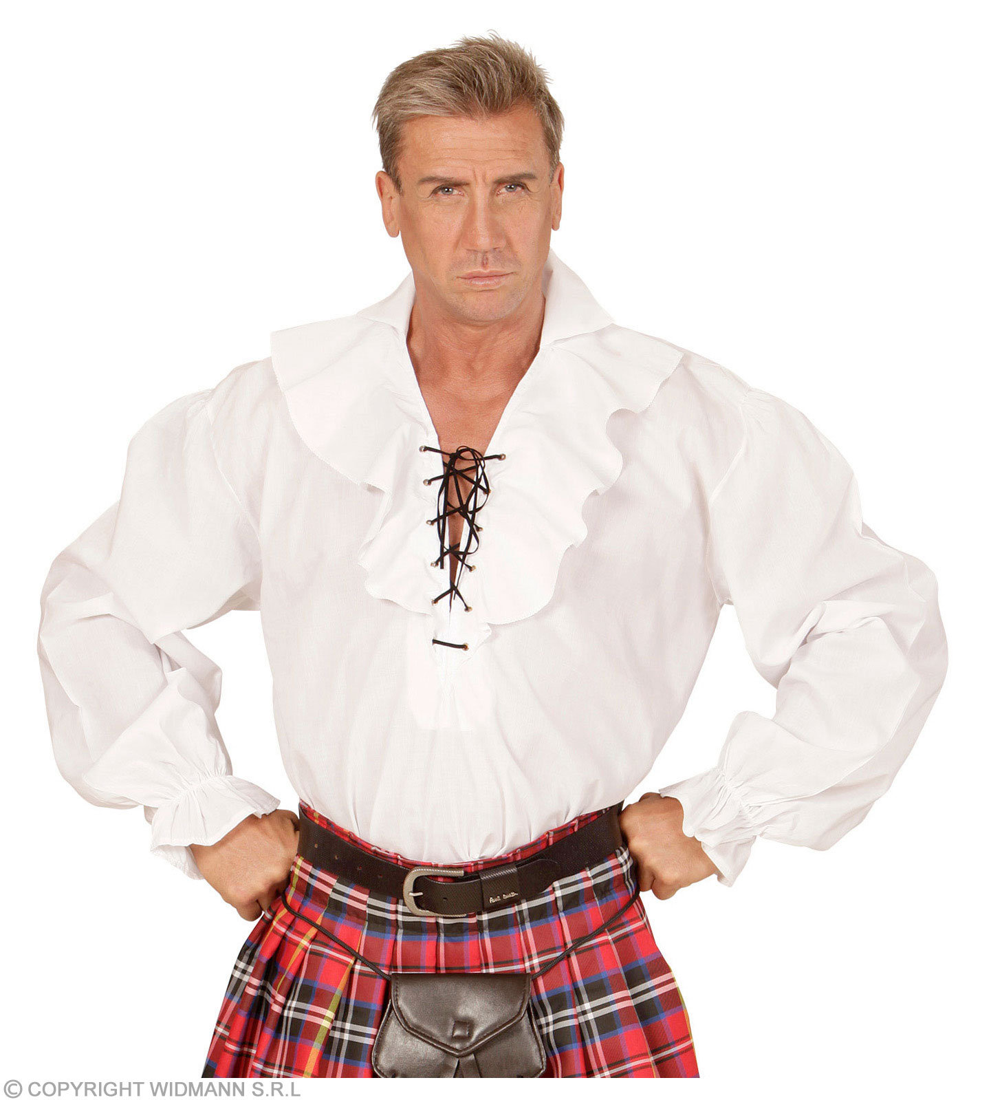 Piraten Hemd weiss M/L f.Erw.