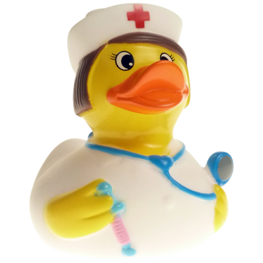 Badeente Krankenschwester 8cm