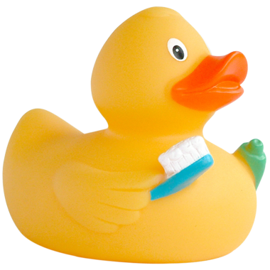 Zahnputz Badeente 8cm